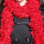 Fishnet Scarf, Red Sashay