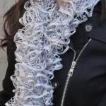 Fishnet Scarf, Gray Sashay